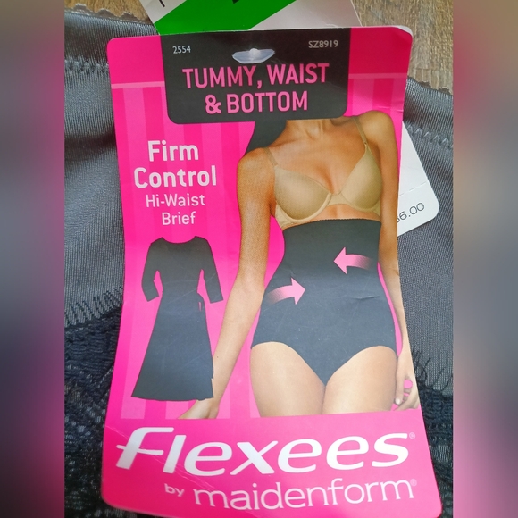 Maidenform Gray Shapewear with Black Lace Size L - Picture 4 of 5